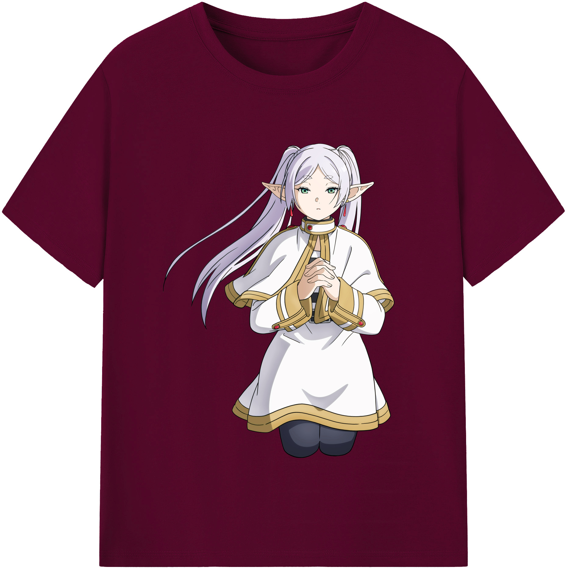 （画像用） 葬送のフリーレン Frieren レディースカジュアルプリントTシャツ（綿100％）